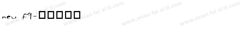 neu f9字体转换